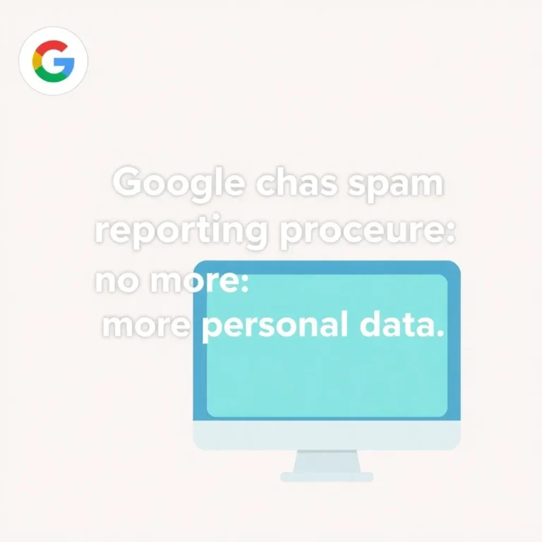 GOOGLE ÄNDERT SPAM-MELDEVERFAHREN: KEINE PERSÖNLICHEN DATEN MEHR